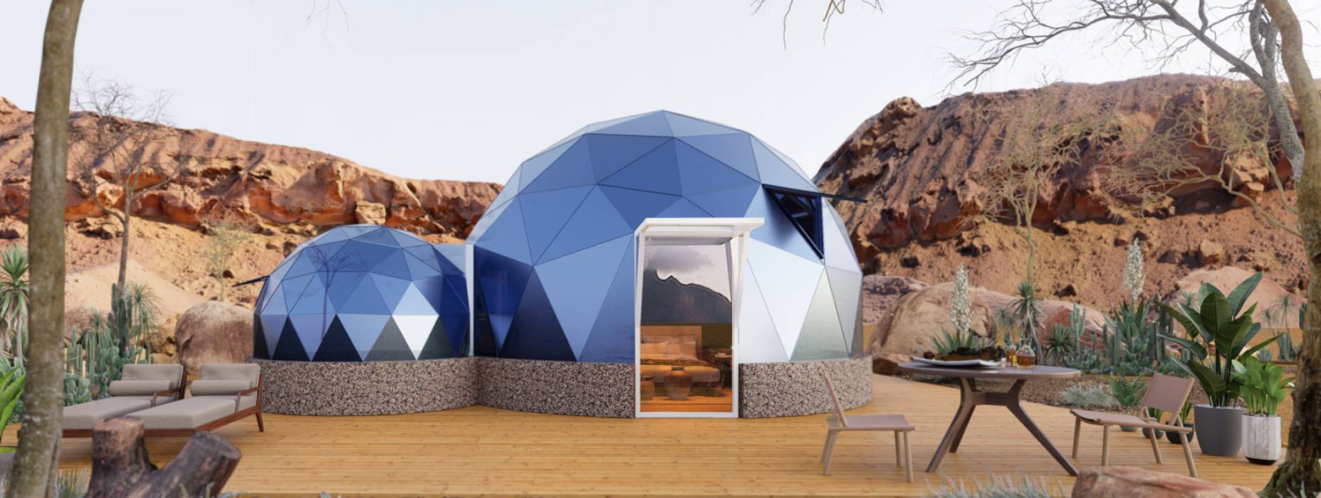 开江县球形智能光伏玻璃星空房